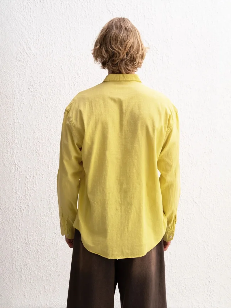 جيستو GIESTO Cotton Oversized Button-Up Shirt